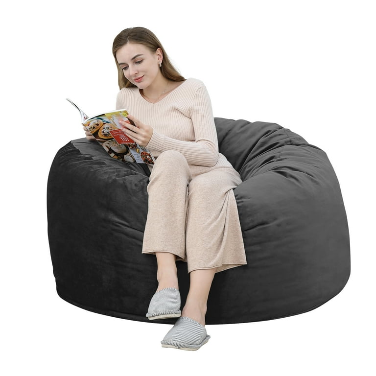 Large crushed 2024 velvet bean bag