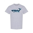 thumbnail image 1 of Big Huge Whale T-Shirt Men -Image by Shutterstock, Male Small, 1 of 2