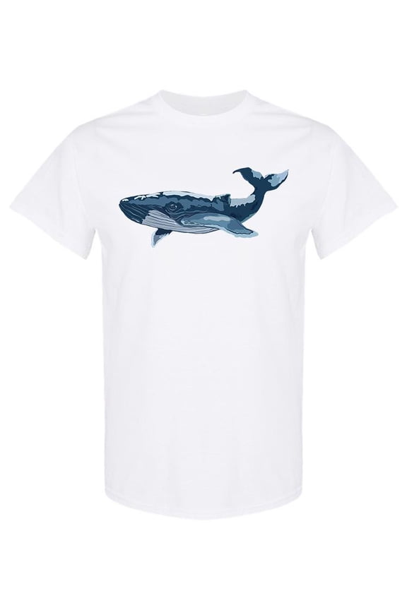 Big Huge Whale T-Shirt Men -Image by Shutterstock, Male Small