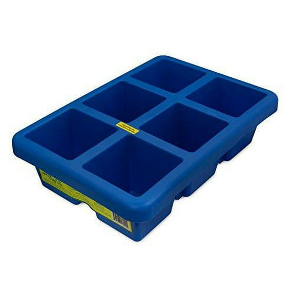 Big Ice Trays 4'' Cubes - 10 Lbs Per Tray - Perfect for Fishing, Outdoors, Pets, & More