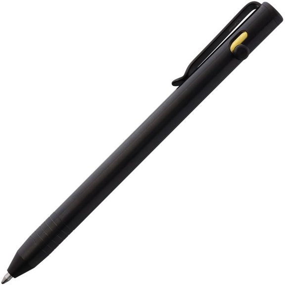 Big Idea Design Slim Titanium Bolt Action Pen Black