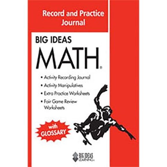 Big Ideas Math Red Record and Practice Journal (Hardcover) by Ron Larson