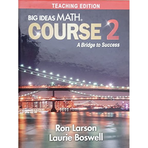 Pre-Owned Big Ideas Math, Course 2: A Bridge to Success, Teaching Edition, 9781680336412, 168033641X, 2017, 9781680336412, 168033641X, Paperback,