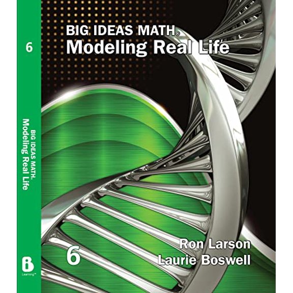Pre-Owned Big Ideas Math: Modeling Real Life (2022) - Grade 6 Student Edition, 9781637081525, 1637081529, Hardcover,
