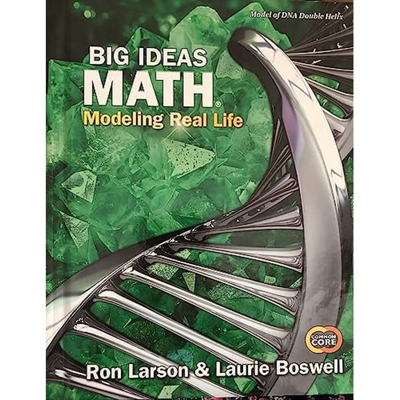 Pre-Owned Big Ideas Math: Modeling Real Life Common Core - Grade 6 Student Edition Modeling Real Life Common Core - Grade 6 Student Edition, 9781642085853, 1642085855, Paperback, Standard Edition edi