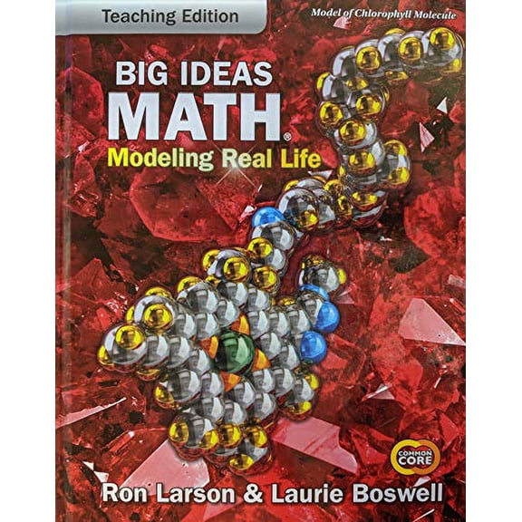Pre-Owned Big Ideas Math: Modeling Real Life Common Core - Grade 7 Teaching Edition, 9781642086300, 1642086304, 9781642086300, 1642086304, Paperback,