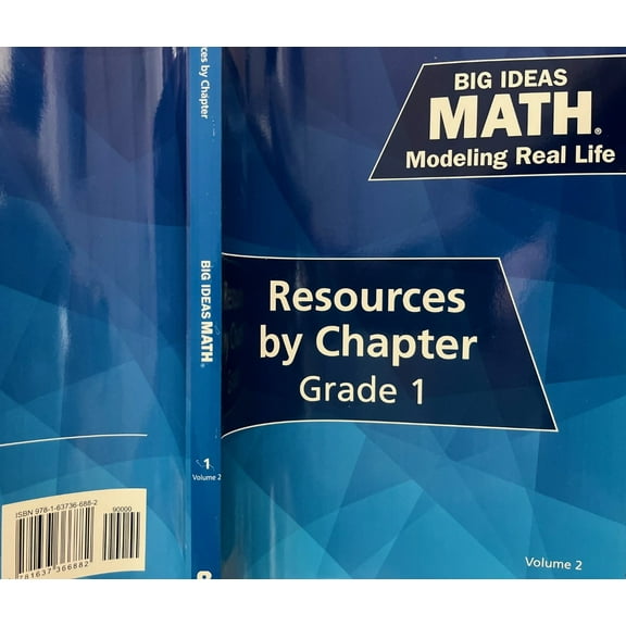 Big Ideas Math, Modeling Real Life, Grade 1 Volume 2, Resources by Chapter, c. 2022, 9781637366882, 1637366884