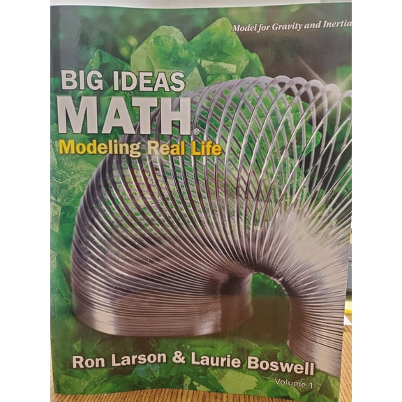 Big Ideas Math: Modeling Real Life - (Grade K) Student Edition (Volume 1)