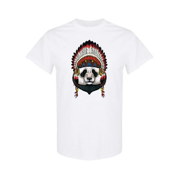 Big Indian Panda T-Shirt Men -Image by Shutterstock, Male 3X-Large