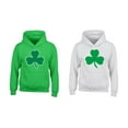 thumbnail image 1 of Big Irish Clover Printed Design Hoodie Long Sleeve Sweatshirt Soft and Comfy Hoodie, Lightweight Hoodie Irish Green Sweatshirt Small, 1 of 3