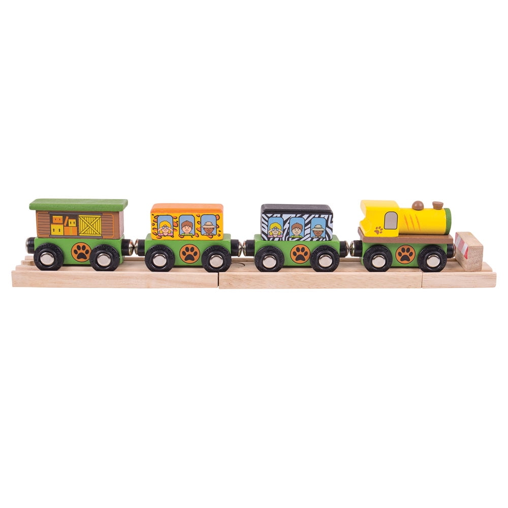 Jeu De Dominos En Bois Safari – 28 Pièces, Boîte En Bois Coulissante, Pour Enfants 1 An Et Plus