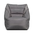 Big Joe Aurora Bean Bag Chair, Graphite Smartmax, Durable Polyester