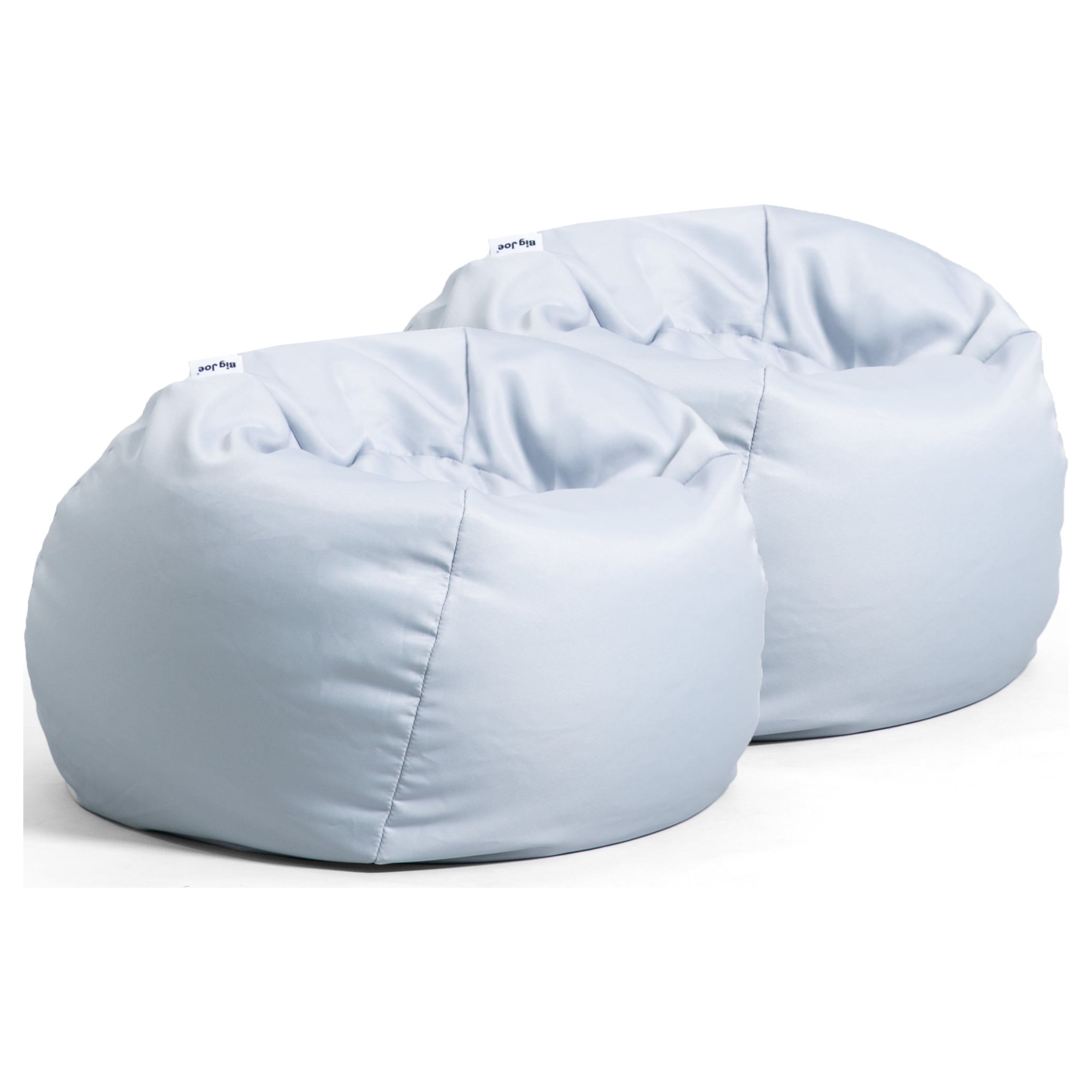 Big Joe Dot Bean Bag Chair 2Pack, Gabardine Kids, 2ft, Cloud Gray