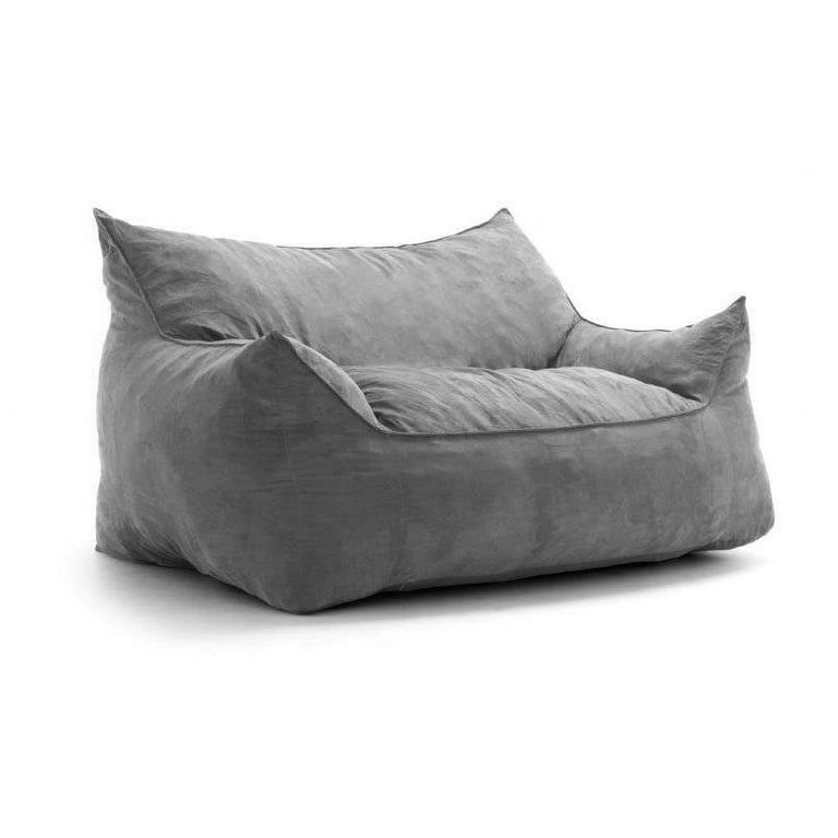 Big Joe Foam Imperial Fufton Gray Cement Suede Walmart