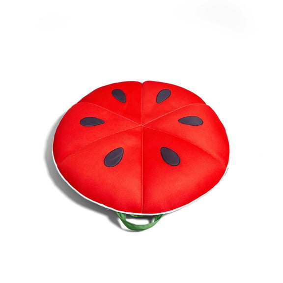 Big Joe Fruit Slice Small No Inflation Needed Pool Float, Watermelon Mesh, Quick Draining Fabric, 4 feet Big