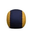 thumbnail image 1 of Big Joe Fuf 4Ft Foam Bean Bag Chair with Removable Cover for Kids, Teens, Collegiate Blue/Gold Velveteen, Durable Woven Polyester, 4 foot Large Reading and Gaming Seat, 1 of 10