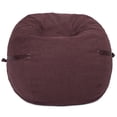 thumbnail image 1 of Big Joe Fuf 5Ft Oversized Foam Bean Bag Chair for Kids, Teens, Adults, Merlot Cloudweave, 5 foot Large Reading and Gaming Seat, 1 of 7