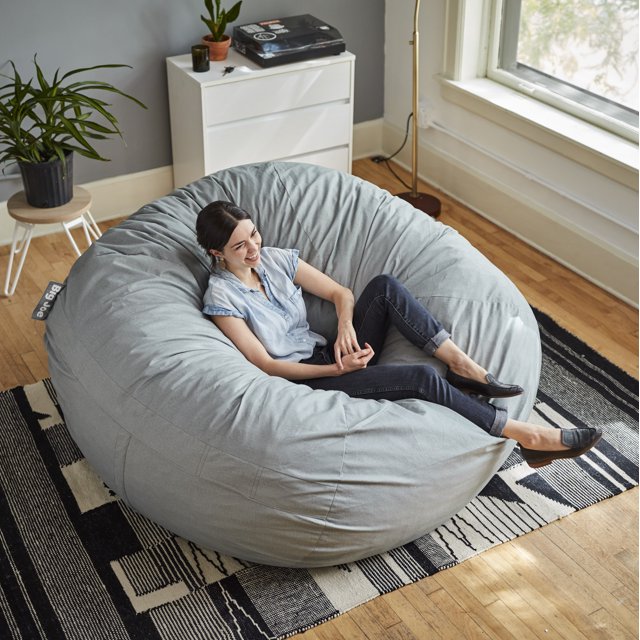 Big Joe Fuf 6' Round Bean Bag Chair, Multiple Colors
