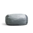 thumbnail image 1 of Big Joe Fuf 7Ft Giant Foam Bean Bag Chair, Oversized Couch with Removable Cover for Kids, Teens, Adults, Gray Plush, Soft Polyester, 7 Foot, 1 of 10