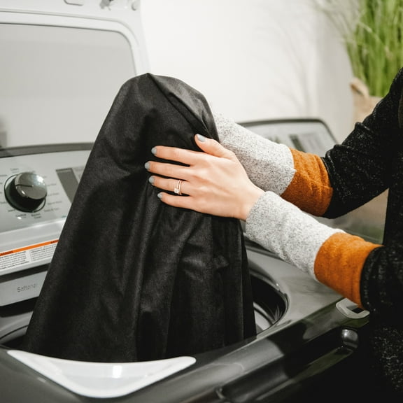 Big Joe Fuf Large Cover Only Machine Washable, Black Lenox, Durable Polyester