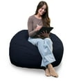 thumbnail image 1 of Big Joe Fuf 4Ft Foam Bean Bag Chair with Removable Cover for Kids, Teens, Cobalt Lenox, Durable Woven Polyester, 4 foot Large Reading and Gaming Seat, 1 of 9