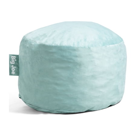 Big Joe Fuf Small Foam Filled Bean Bag Chair, Turquoise Plush, Soft Polyester, 2 feet
