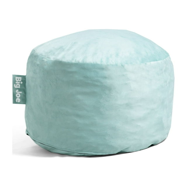 Big Joe Fuf Small Foam Filled Bean Bag Chair, Turquoise Plush, Soft
