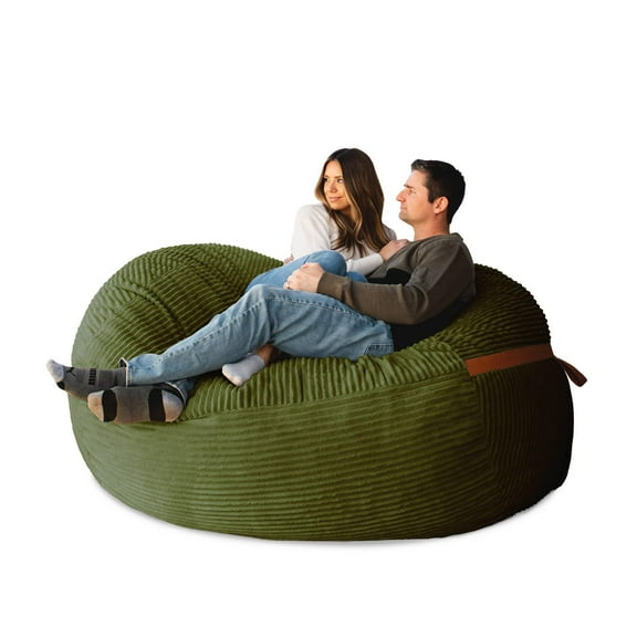 Big Joe Fuf XL Foam Filled Bean Bag Chair with Removable Cover, 5 feet Giant