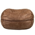 thumbnail image 1 of Big Joe Fuf 8Ft Giant Foam Bean Bag Chair, Oversized Couch with Removable Cover for Kids, Teens, Adults, Coffee Soft Vegan Leather, 8 Foot, 1 of 7