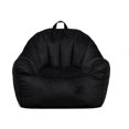 thumbnail image 1 of Big Joe Hug Bean Bag Chair, Black Plush, Soft Polyester, Kids/Teens, 3 feet, 1 of 8