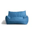 thumbnail image 1 of Big Joe Imperial Fufton Foam Filled Bean Bag Sofa with Removable Cover, Pacific Blue Union, Durable Woven Polyester, 5 feet Giant, 1 of 7