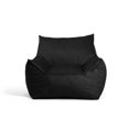 thumbnail image 1 of Big Joe Imperial Lounger Foam Filled Bean Bag Armchair with Removable Cover, Black Plush, Soft Polyester, 4 feet Big, 1 of 11