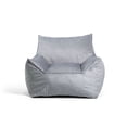 thumbnail image 1 of Big Joe Imperial Lounger Foam Filled Bean Bag Armchair with Removable Cover, Gray Plush, Soft Polyester, 4 feet Big, 1 of 9