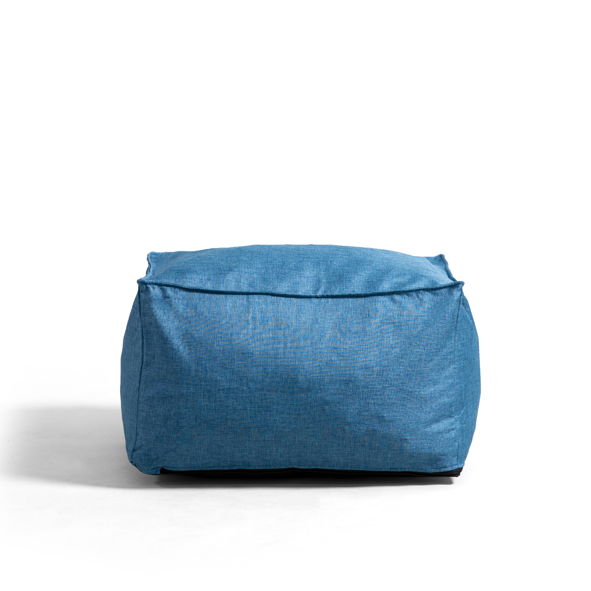 Big Joe Imperial Lounger Ottoman Foam Filled Bean Bag with Removable Cover, Pacific Blue Union, Durable Woven Polyester, 2 feet - image 1 of 8