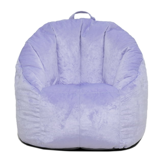 Big Joe Joey Bean Bag Chair, Plush, Kids and Teens, 2.5ft, Purple
