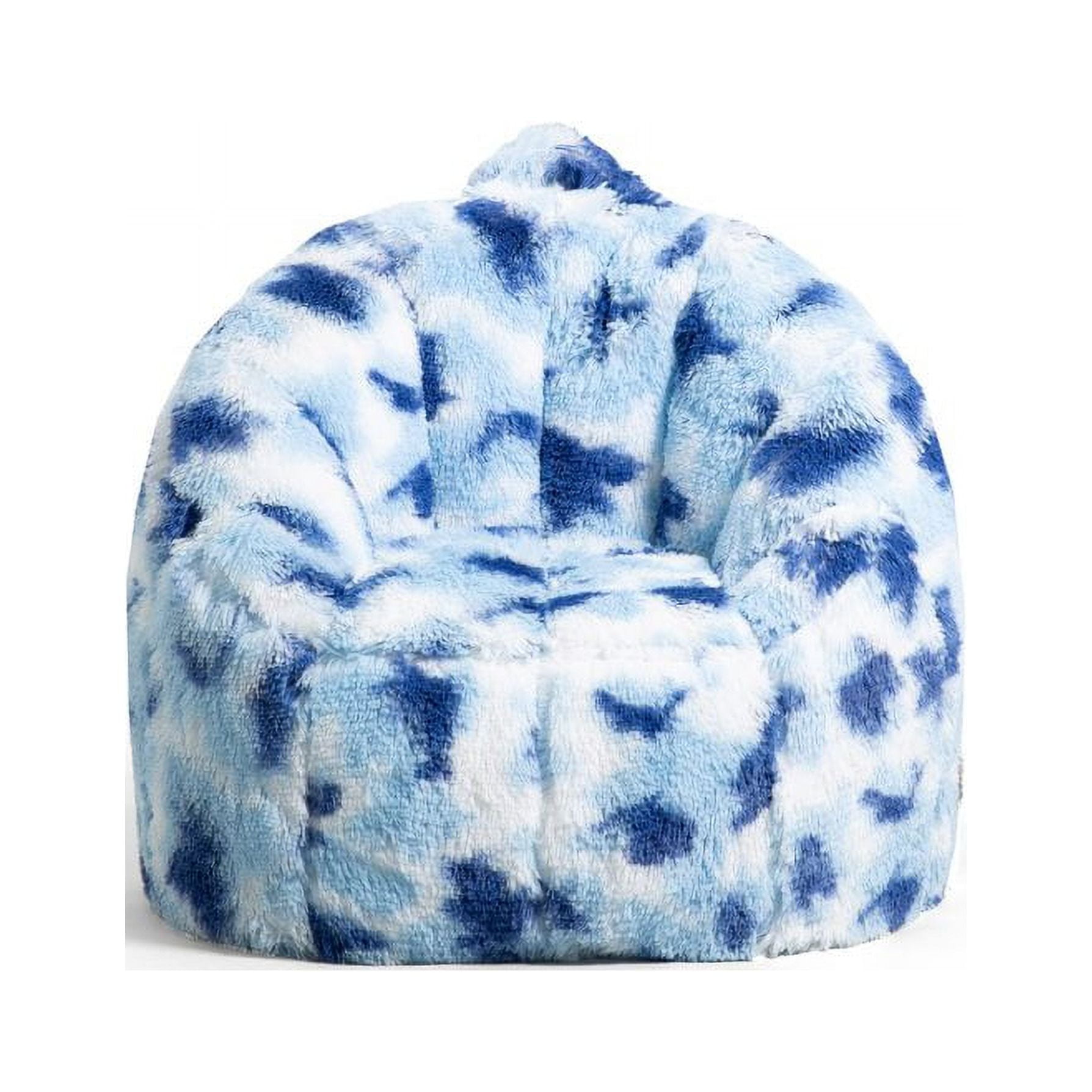 Big Joe Joey Bean Bag Chair, Plushie, Kids/Teens, 2.5ft, Indigo Tie Dye
