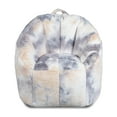 thumbnail image 1 of Big Joe Joey Bean Bag Chair for Kids/Teens, 2.5 ft Plushie Lounge Chair, Soft & Lightweight, Beige Tie Dye, 1 of 5