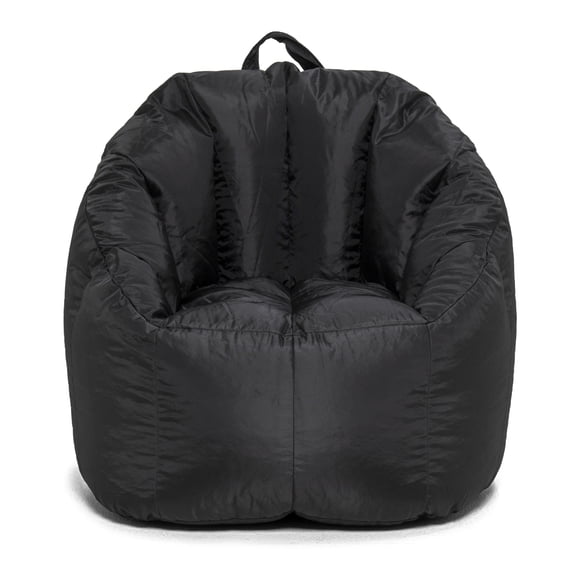 Big Joe Joey Bean Bag Chair for Kids/Teens, 2.5 ft Smartmax Lounge Chair, Easy-Clean & Lightweight, Black
