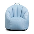 Big Joe Joey Junior Kids Bean Bag Chair, 1.5 Feet, Durable Polyester Nylon Blend, Blue Fog