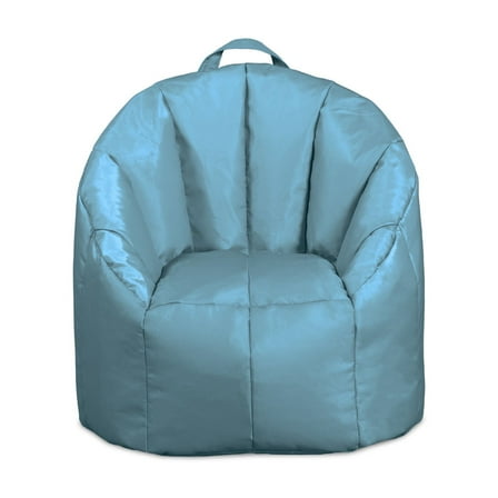 Big Joe Joey Junior Kids Bean Bag Chair, 1.5 Feet, Durable Polyester Nylon Blend, Milky Blue