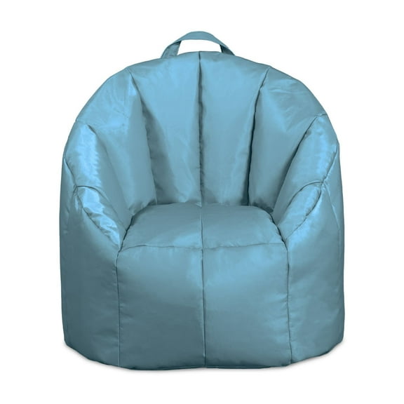 Big Joe Joey Junior Kids Bean Bag Chair, 1.5 Feet, Durable Polyester Nylon Blend, Milky Blue
