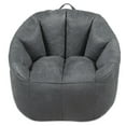 thumbnail image 1 of Big Joe Joey Large Bean Bag Chair in Shadow Gray Blazer, All Ages, Blazer with On-The-Go Handle, 1 of 7