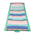 thumbnail image 1 of Big Joe Kona Pool Float, Rivera Stripe Turqoise, Doubled-Sided Mesh, Quick Draining Fabric, No Inflation Needed, 1 of 8