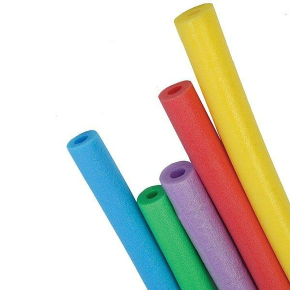 Big Joe Super Swim Noodle 18 Pack Pool Noodles, Red, Blue, Green, Purple, Yellow Foam, Approximately 55"L x 3" Diameter 1056450