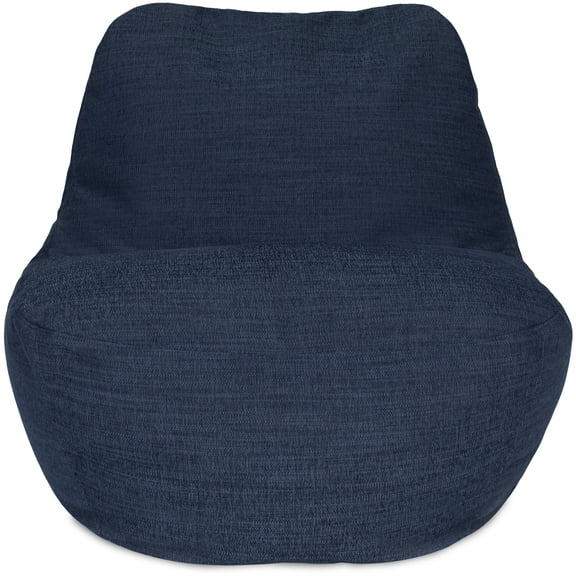 Big Joe Luft Outdoor Patio Chair, Lightweight Bean Filling, Outdoor Performance Linen, Sailor Blue