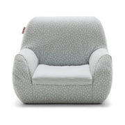 Big Joe Mid Mod Lightweight Molded Structured Chair, Frolic Wonderland Lenox, Durable Woven Polyester, 2 feet