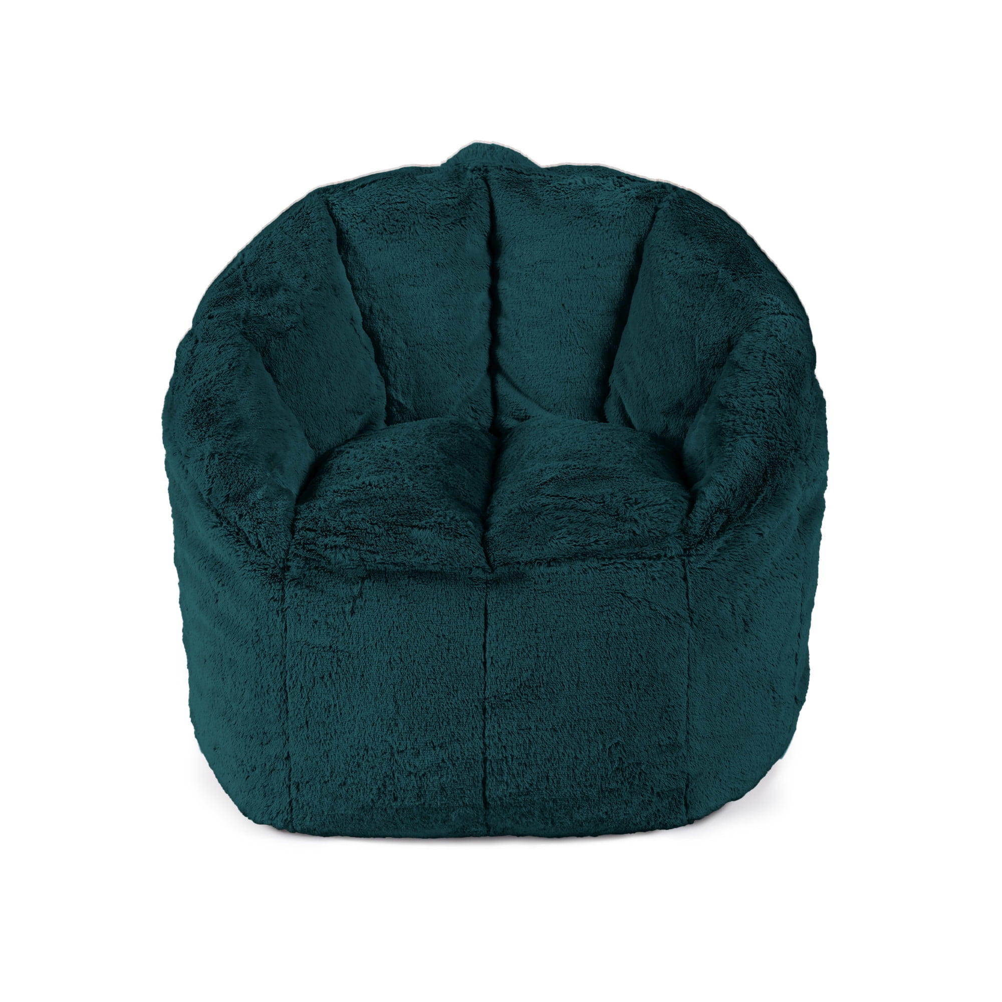 Big Joe Milano Bean Bag Chair for Kids, Teens, Adults, Ultra-Soft Emerald Plushie Polyester Blend, Lightweight Seat for Reading Nook and Gaming, 2.5 foot Refillable