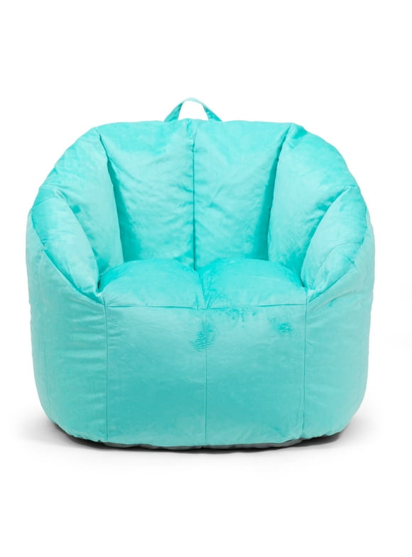 Big Joe Milano Bean Bag Chair, Mint Plush, Soft Polyester, 2.5 feet