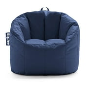 Big Joe Milano Bean Bag Chair, Navy Smartmax, Durable Polyester Nylon Blend, 2.5 feet