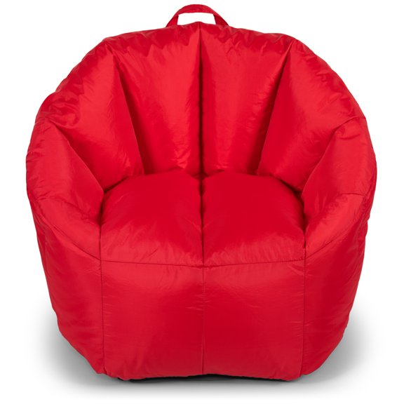 Big Joe Milano Bean Bag Chair, Red Smartmax, Durable Polyester, 2.5 feet
